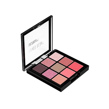 Ultimate 9 Pigmented Colors Eyeshadow Palette Long Wearing And Easily Blendable Eye Makeup