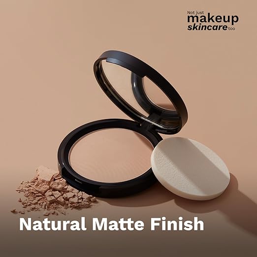 Pure Ivory Matte Finish Compact Powder For All Skin Types Absorbs Oil, Conceals & Gives Radiant Skin