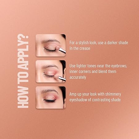 Ultimate 9 Pigmented Colors Eyeshadow Palette Long Wearing And Easily Blendable Eye Makeup
